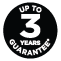 Up to 3 years guarantee